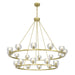 Crystorama - LED Chandelier - Aragon - Soft Brass- Union Lighting Luminaires Decor
