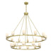 Crystorama - LED Chandelier - Aragon - Soft Brass- Union Lighting Luminaires Decor
