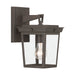 Crystorama - One Light Outdoor Wall Sconce - Belmont - Twilight Bronze- Union Lighting Luminaires Decor