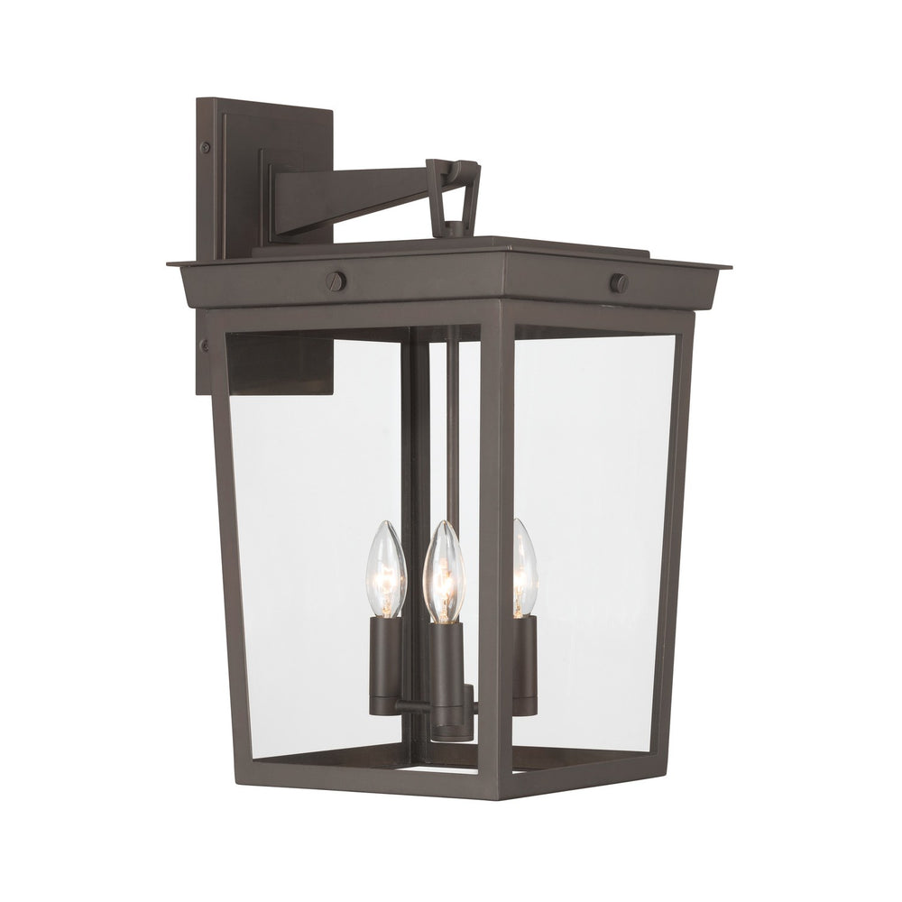 Crystorama - Three Light Outdoor Wall Sconce - Belmont - Twilight Bronze- Union Lighting Luminaires Decor