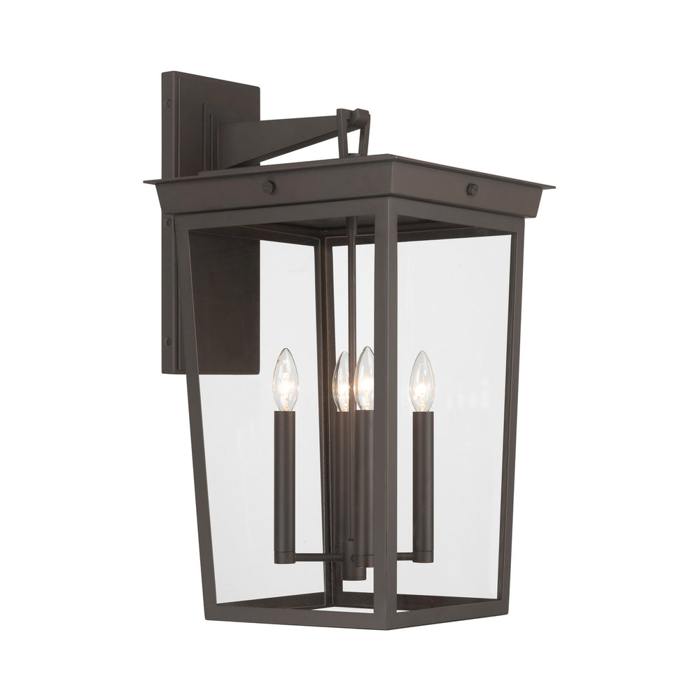 Crystorama - Four Light Outdoor Wall Sconce - Belmont - Twilight Bronze- Union Lighting Luminaires Decor