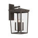 Crystorama - Four Light Outdoor Wall Sconce - Belmont - Twilight Bronze- Union Lighting Luminaires Decor