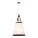 Crystorama - Four Light Pendant - Callahan - Luxe Gold- Union Lighting Luminaires Decor