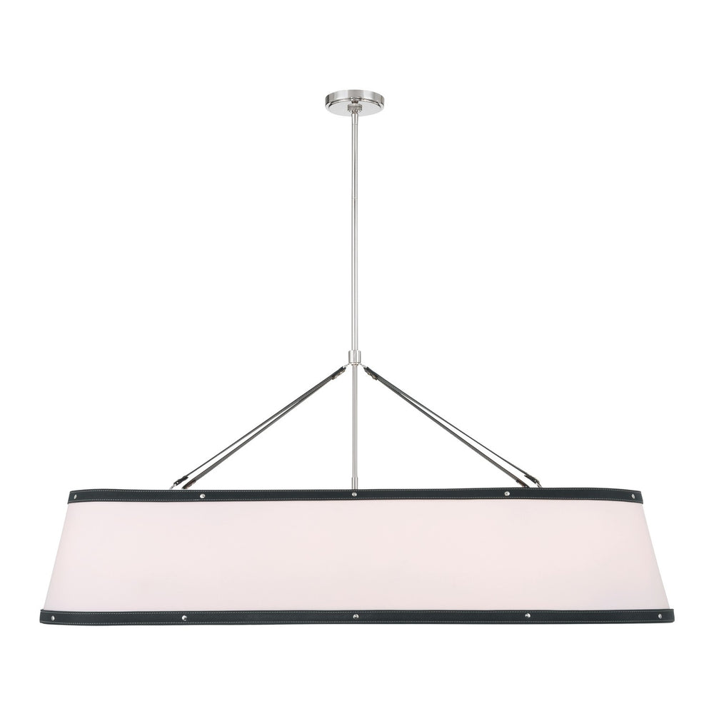 Crystorama - Six Light Chandelier - Callahan - Polished Nickel- Union Lighting Luminaires Decor