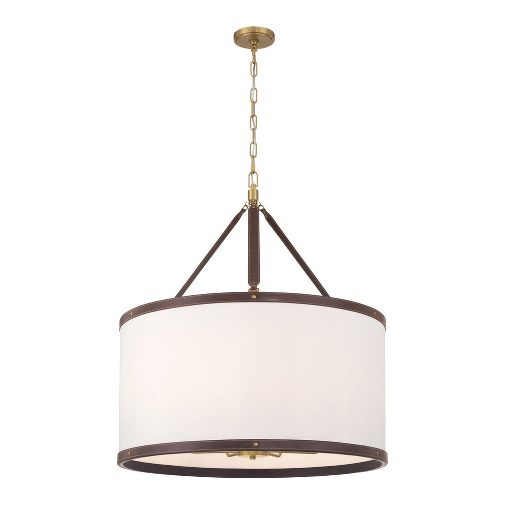 Crystorama - Eight Light Pendant - Callahan - Luxe Gold- Union Lighting Luminaires Decor