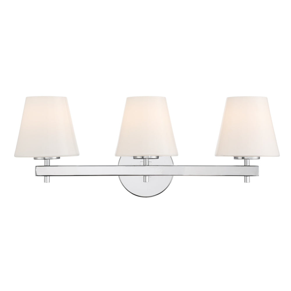 Crystorama - Three Light Bath - Colton - Polished Chrome- Union Lighting Luminaires Decor