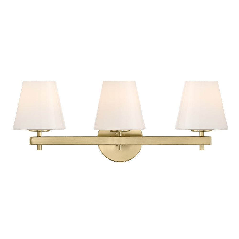 Crystorama - Three Light Bath - Colton - Vibrant Gold- Union Lighting Luminaires Decor