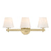 Crystorama - Three Light Bath - Colton - Vibrant Gold- Union Lighting Luminaires Decor
