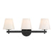 Crystorama - Three Light Bath - Colton - Black- Union Lighting Luminaires Decor