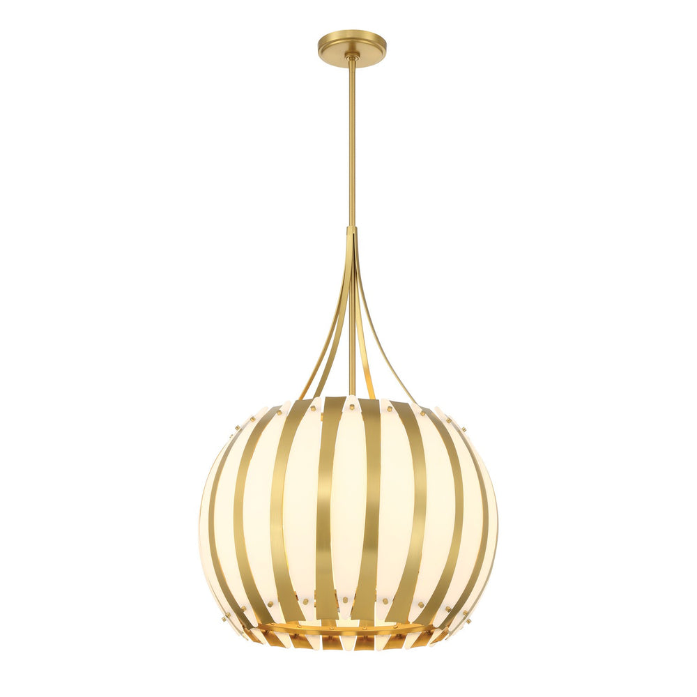 Crystorama - Five Light Chandelier - Daria - Luxe Gold- Union Lighting Luminaires Decor