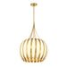 Crystorama - Five Light Chandelier - Daria - Luxe Gold- Union Lighting Luminaires Decor
