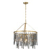 Crystorama - Seven Light Chandelier - Gemma - Modern Gold- Union Lighting Luminaires Decor