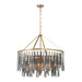 Crystorama - Nine Light Chandelier - Gemma - Modern Gold- Union Lighting Luminaires Decor