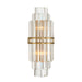 Crystorama - Two Light Wall Sconce - Hayes - Aged Brass- Union Lighting Luminaires Decor