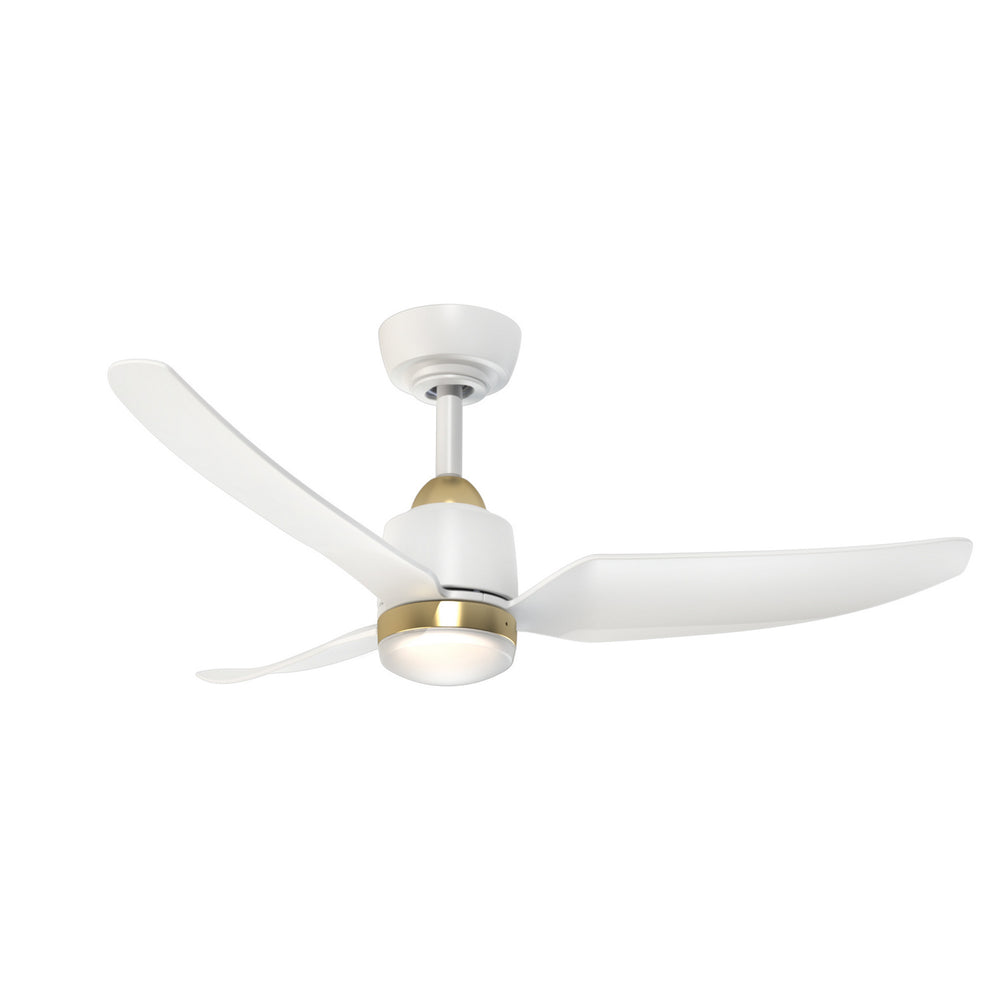Kuzco Canada - 42" Ceiling Fan - Hugo - Brushed Gold/Matte White- Union Lighting Luminaires Decor