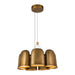 Kuzco Canada - LED Chandelier - Bell - Vintage Brass- Union Lighting Luminaires Decor