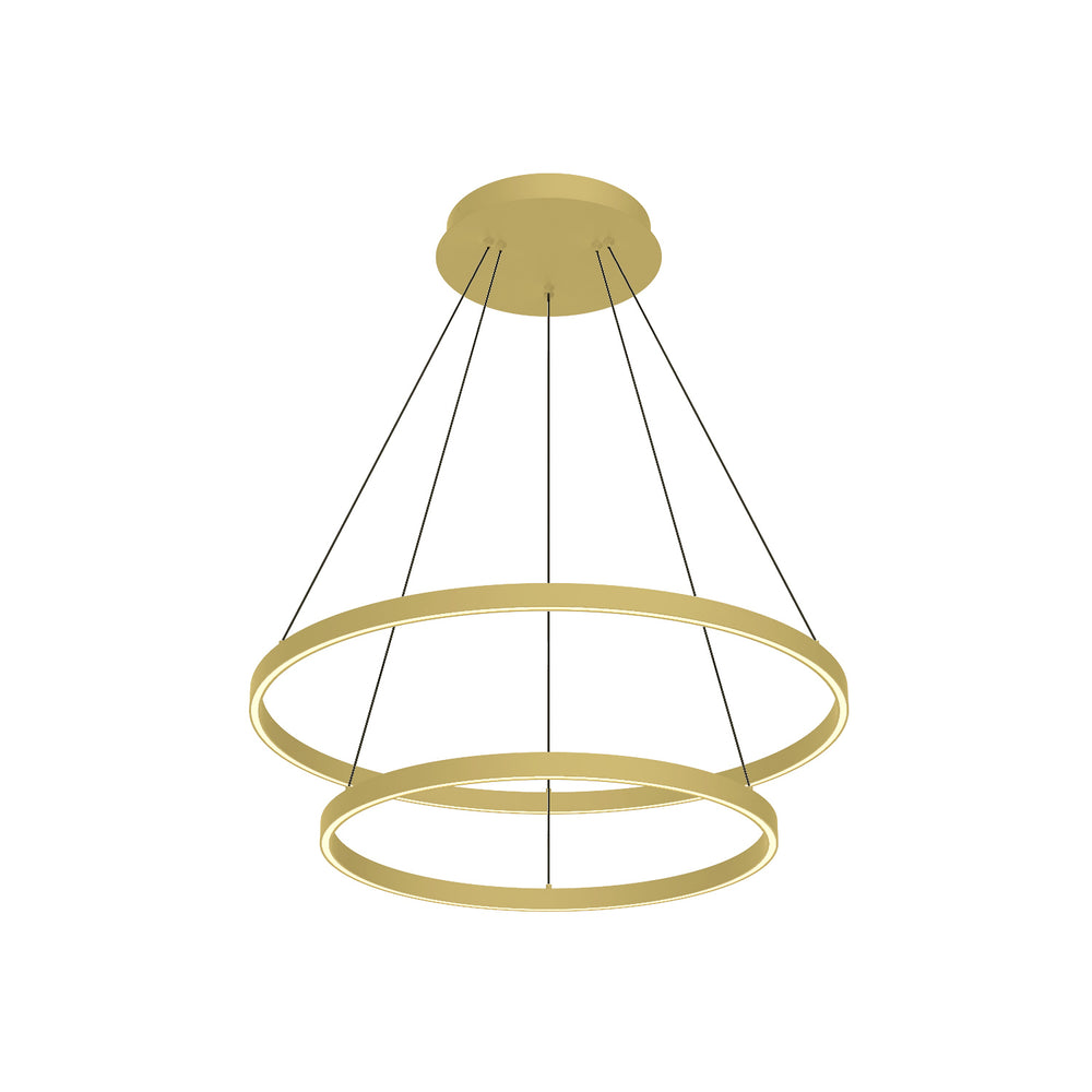 Kuzco Canada - LED Chandelier - Cerchio - Brushed Gold- Union Lighting Luminaires Decor