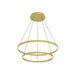 Kuzco Canada - LED Chandelier - Cerchio - Brushed Gold- Union Lighting Luminaires Decor