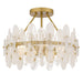 Quoizel - Four Light Semi-Flush Mount - Abigail - Brushed Gold- Union Lighting Luminaires Decor
