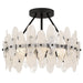 Quoizel - Four Light Semi-Flush Mount - Abigail - Matte Black- Union Lighting Luminaires Decor