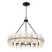 Quoizel - Six Light Pendant - Abigail - Matte Black- Union Lighting Luminaires Decor