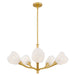 Quoizel - Five Light Chandelier - Adelyn - Gold Leaf- Union Lighting Luminaires Decor