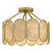 Quoizel - Three Light Semi-Flush Mount - Amalia - Light Gold- Union Lighting Luminaires Decor