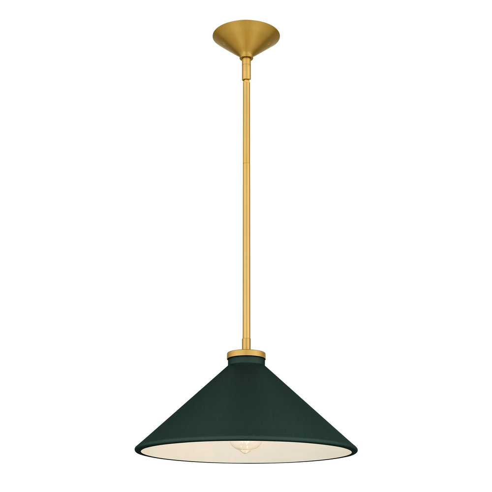 Quoizel - One Light Pendant - Bradbury - Brushed Gold- Union Lighting Luminaires Decor