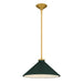Quoizel - One Light Pendant - Bradbury - Brushed Gold- Union Lighting Luminaires Decor