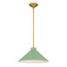 Quoizel - One Light Pendant - Bradbury - Brushed Gold- Union Lighting Luminaires Decor