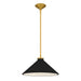 Quoizel - One Light Pendant - Bradbury - Brushed Gold- Union Lighting Luminaires Decor