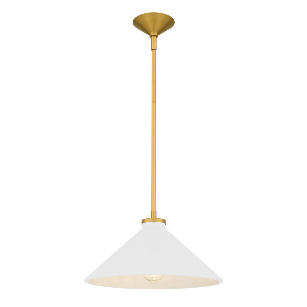 Quoizel - One Light Pendant - Bradbury - Brushed Gold- Union Lighting Luminaires Decor