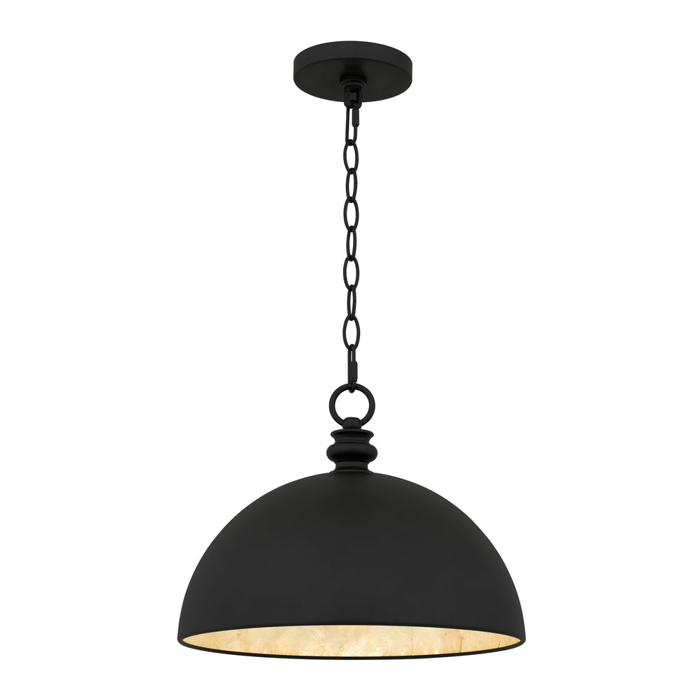 Quoizel - Four Light Pendant - Braylon - Matte Black- Union Lighting Luminaires Decor