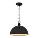 Quoizel - Four Light Pendant - Braylon - Matte Black- Union Lighting Luminaires Decor