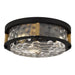 Quoizel - Three Light Flush Mount - Baltic - Matte Black- Union Lighting Luminaires Decor
