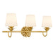 Quoizel - Three Light Vanity - Dorothea - Gold Leaf- Union Lighting Luminaires Decor