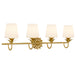 Quoizel - Four Light Vanity - Dorothea - Gold Leaf- Union Lighting Luminaires Decor