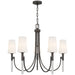 Quoizel - Five Light Chandelier - Eloura - Iron Gate- Union Lighting Luminaires Decor