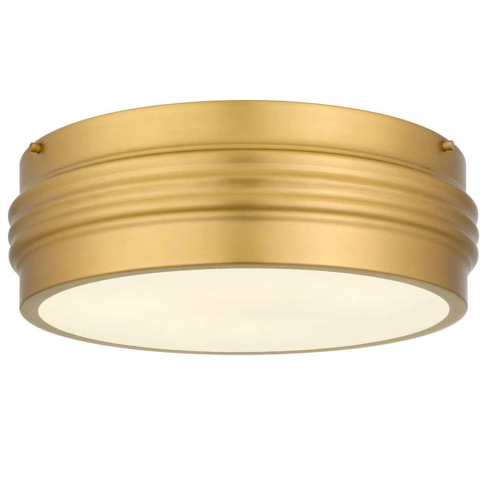 Quoizel - Three Light Flush Mount - Emmett - Brushed Gold- Union Lighting Luminaires Decor