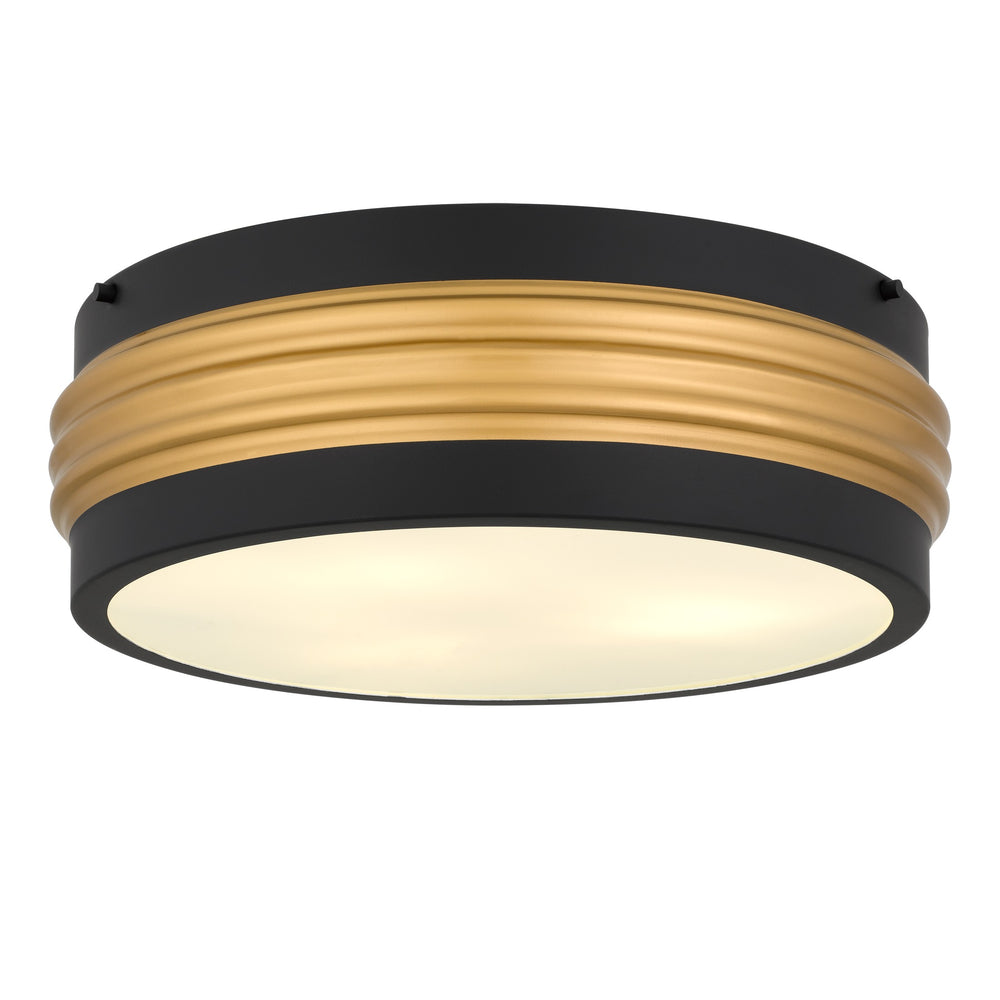 Quoizel - Three Light Flush Mount - Emmett - Matte Black- Union Lighting Luminaires Decor