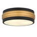 Quoizel - Three Light Flush Mount - Emmett - Matte Black- Union Lighting Luminaires Decor