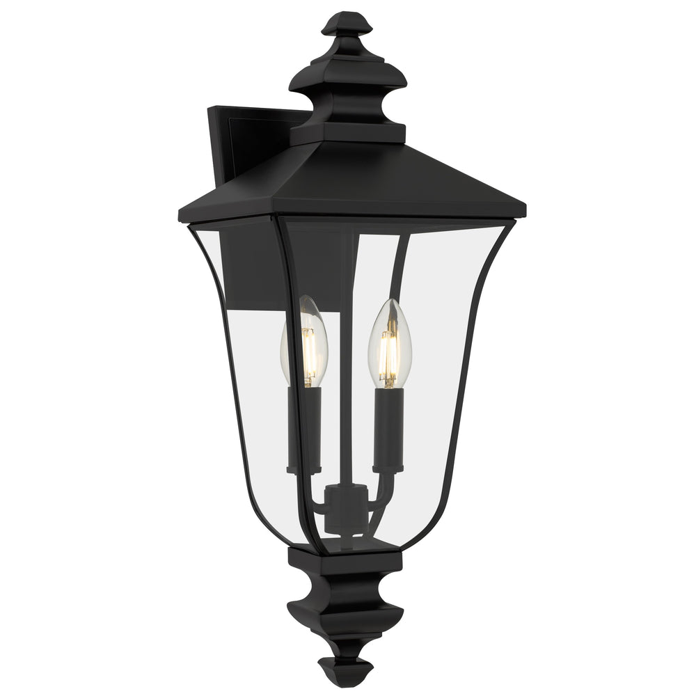 Quoizel - Two Light Outdoor Wall Lantern - Farley - Matte Black- Union Lighting Luminaires Decor