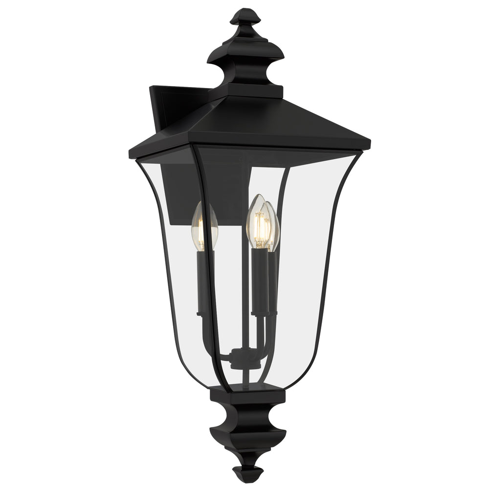 Quoizel - Three Light Outdoor Wall Lantern - Farley - Matte Black- Union Lighting Luminaires Decor