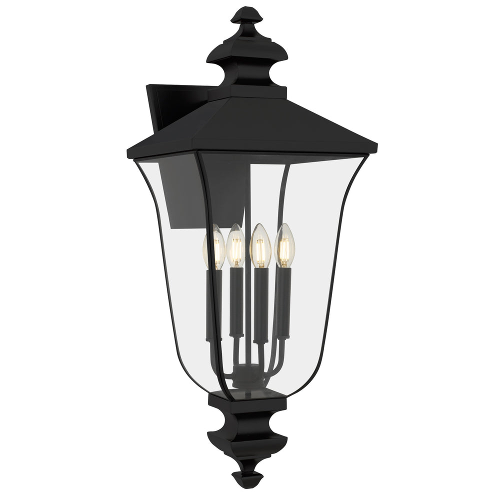 Quoizel - Four Light Outdoor Wall Lantern - Farley - Matte Black- Union Lighting Luminaires Decor