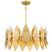 Quoizel - Six Light Pendant - Hayley - Gold Leaf- Union Lighting Luminaires Decor