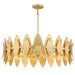 Quoizel - Six Light Pendant - Hayley - Gold Leaf- Union Lighting Luminaires Decor