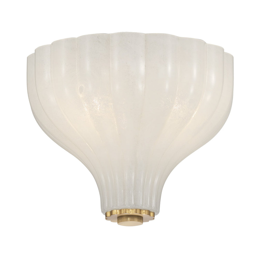 Crystorama - Three Light Semi Flush Mount - Layton - Luxe Gold- Union Lighting Luminaires Decor