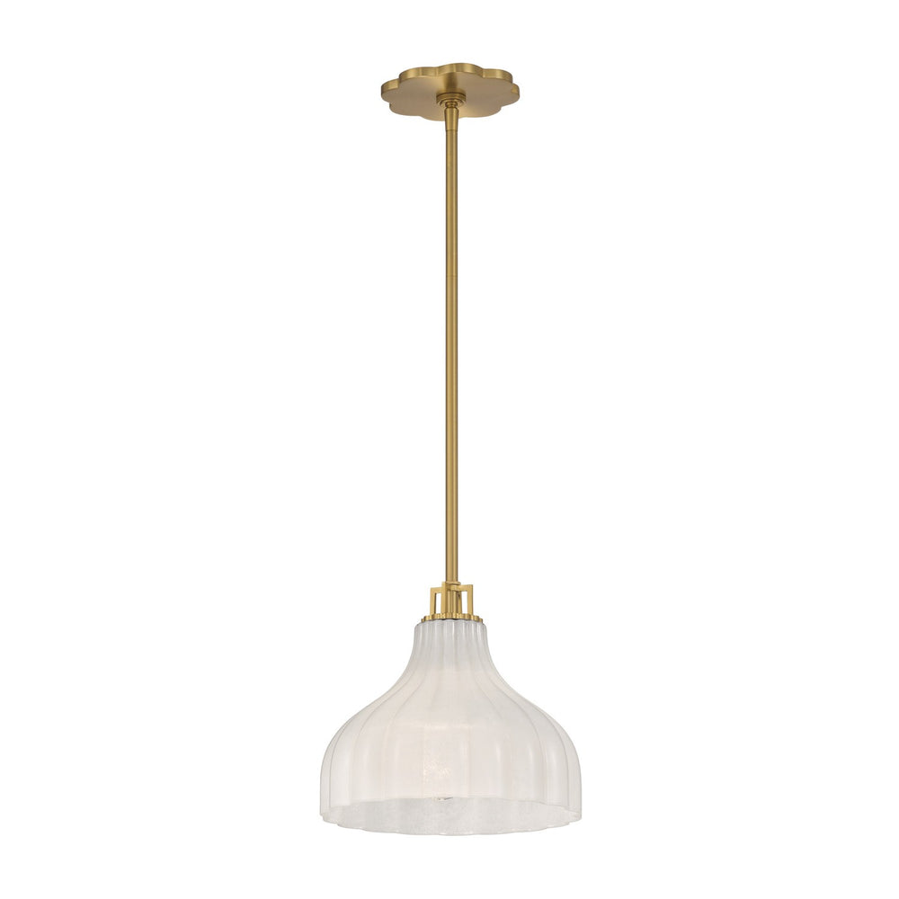 Crystorama - One Light Pendant - Layton - Luxe Gold- Union Lighting Luminaires Decor