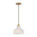 Crystorama - One Light Pendant - Layton - Luxe Gold- Union Lighting Luminaires Decor