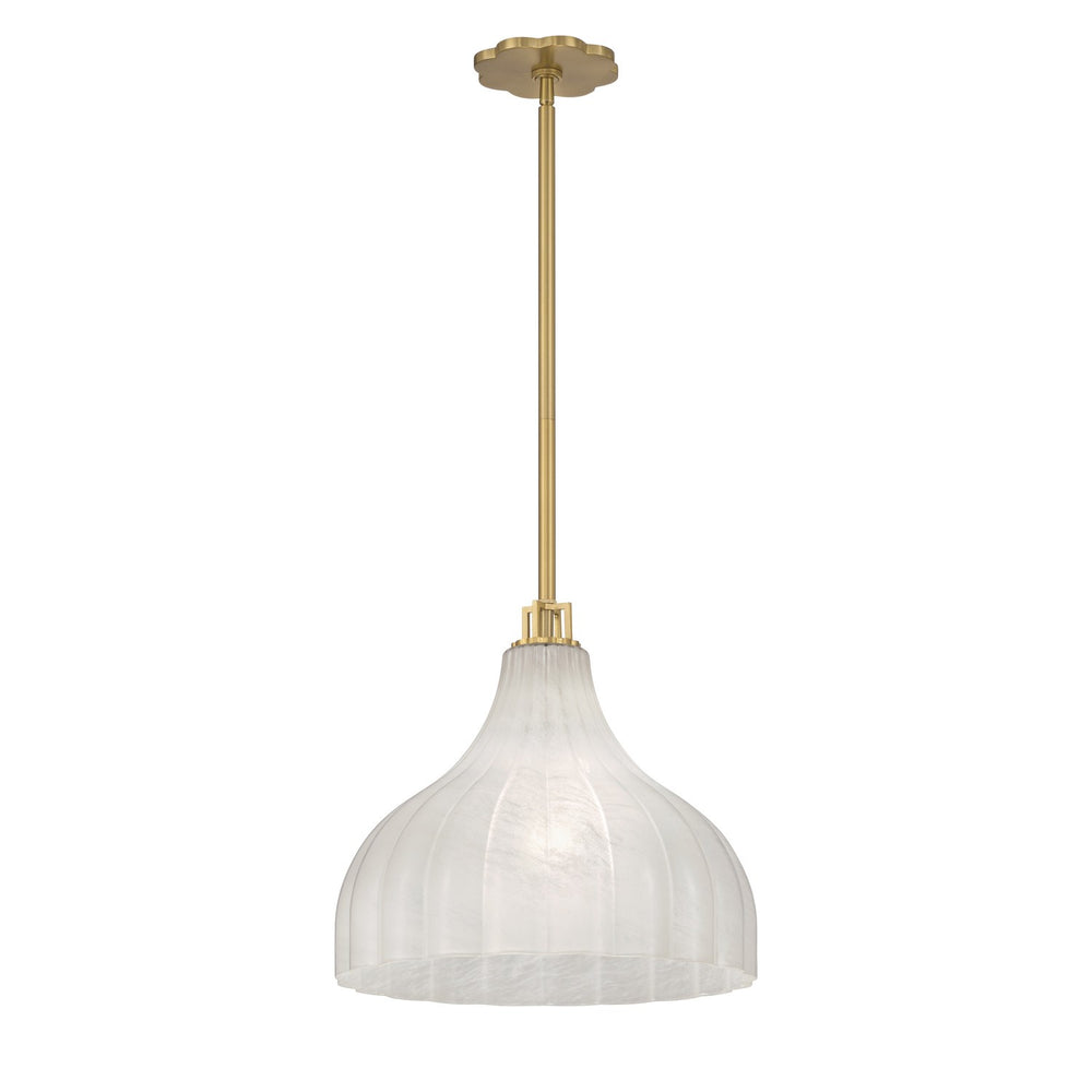 Crystorama - One Light Pendant - Layton - Luxe Gold- Union Lighting Luminaires Decor